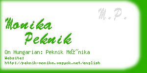 monika peknik business card